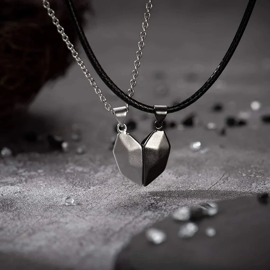 Cadena corazón para parejas