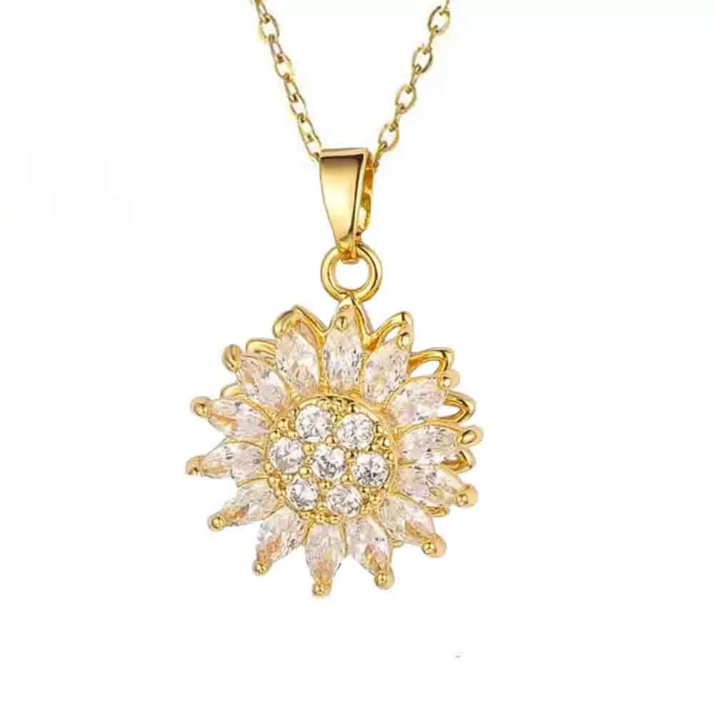 Collar girasol giratorio