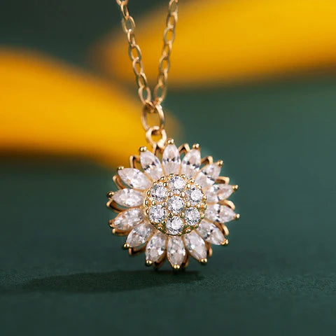 Collar girasol giratorio