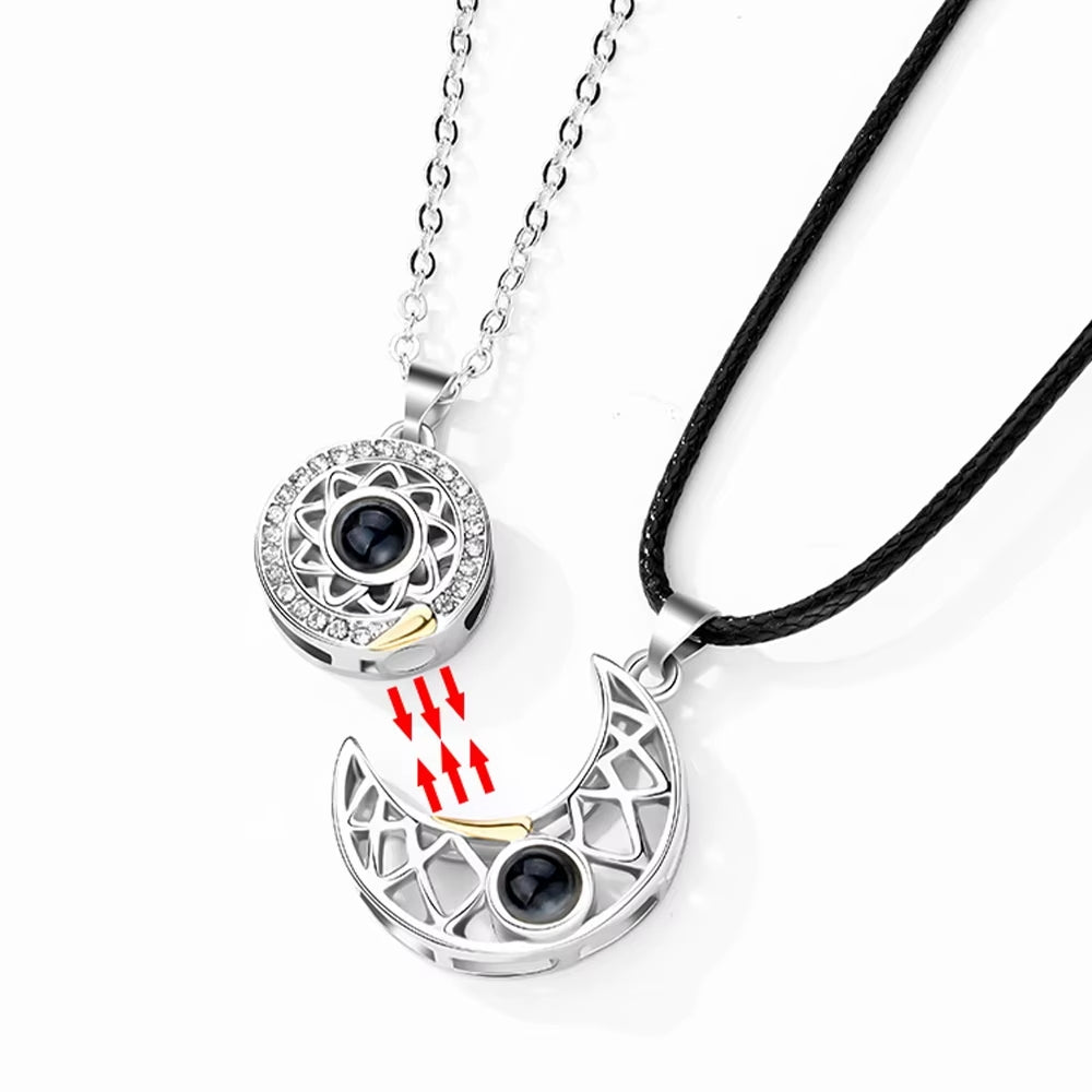 Collar de pareja Sol y Luna