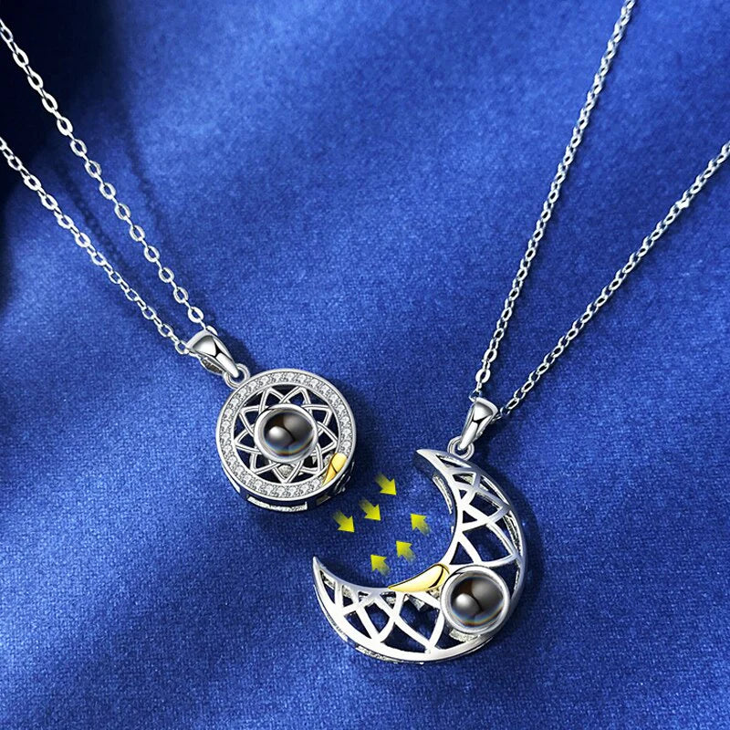 Collar de pareja Sol y Luna
